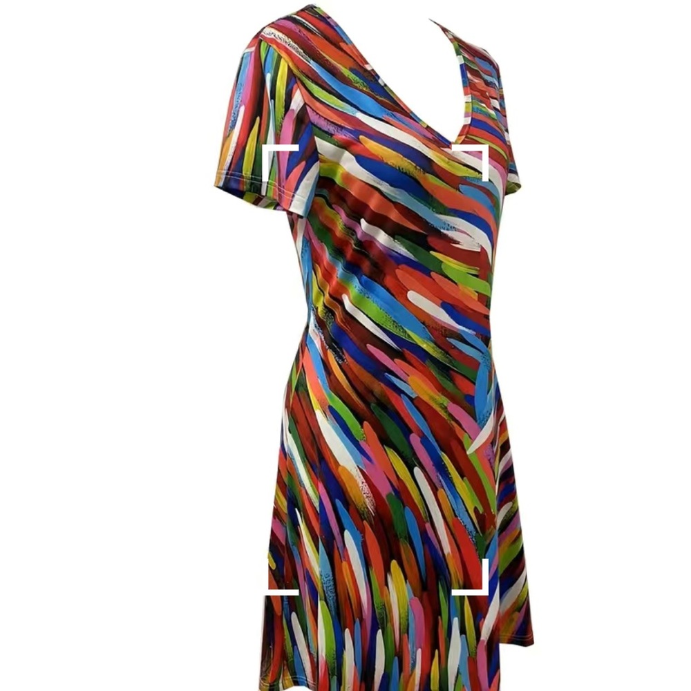 Multicolored Dress.  Great for all occasions - Picture 3 of 6